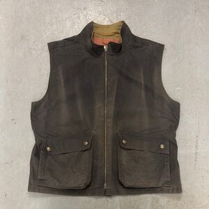 Tom Beckbe Kinsmen Waxed Men's Brown Outdoor Vest XL